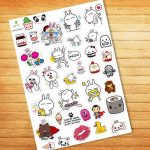 Các loại sticker dễ thương và mẫu sticker chibi phổ biến